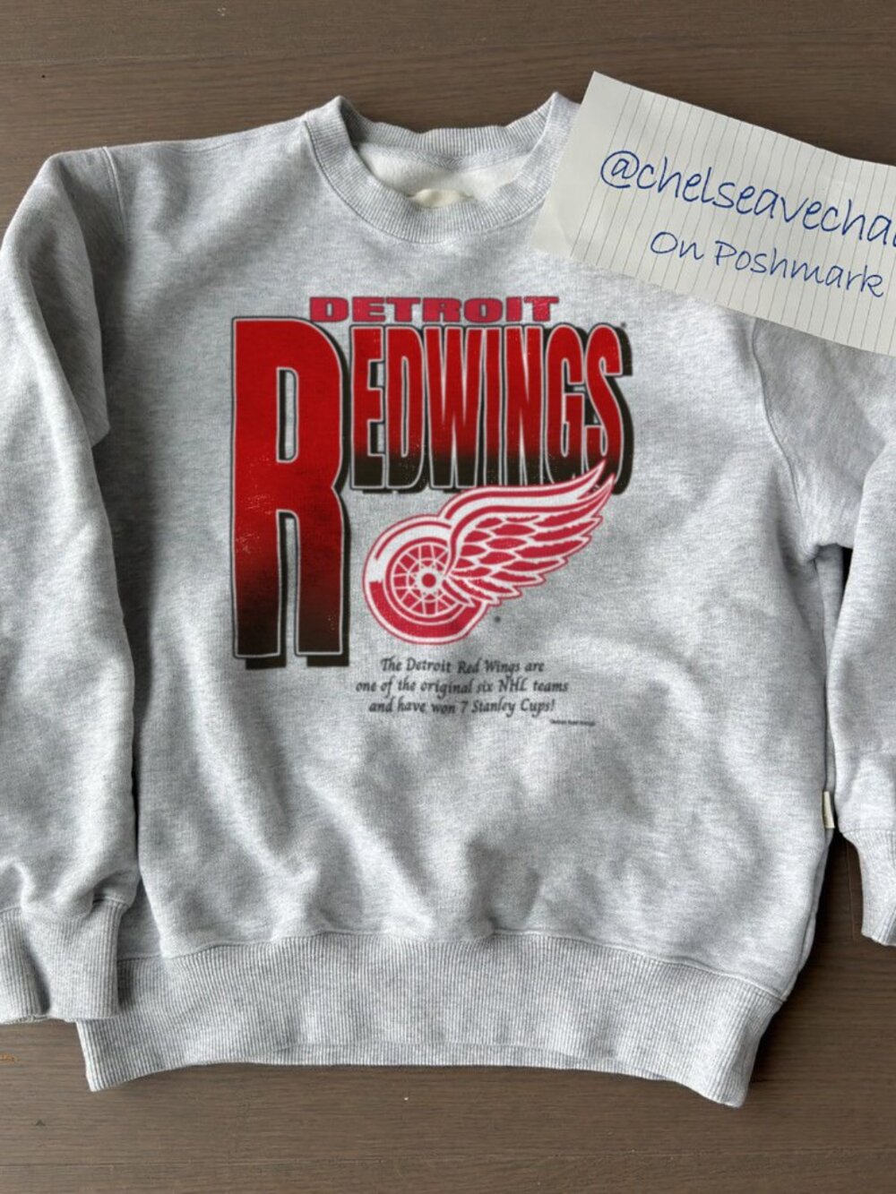 Vintage Detroit Red Wings Hockey Sweatshirt, 90s NHL Detroit Red Wings Shirt Tee